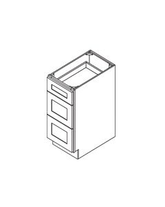 3 Drawer Base Cabinet-Shaker Espresso