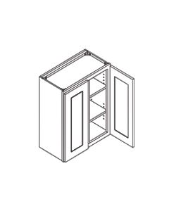 30 inch HEIGHT WALL CABINETS-2 Door-Charleston Saddle