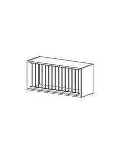 Wall Glass Rack Cabinets-Light Grey